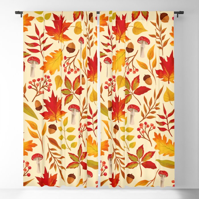 Fall Leaves Blackout Curtain