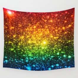 RainBoW Sparkle Stars Wall Tapestry