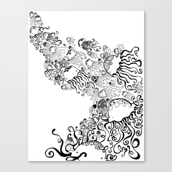 Jellyfish Migration Canvas Print