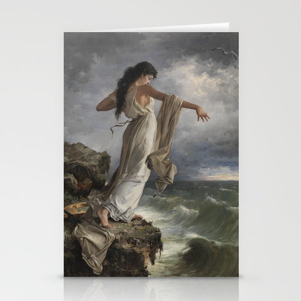 "Death of Sappho" by Miguel Carbonell Selva (1881) Stationery Cards