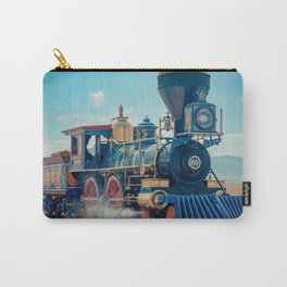 Central Pacific Jupiter Locomotive 60 Golden Spike National Historic Site Vintage Steam Engine Reproduction Utah  Carry-All Pouch