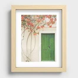 Green Door Santorini Recessed Framed Print