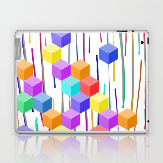 Abstract Stroke of Life (D196) Laptop & iPad Skin