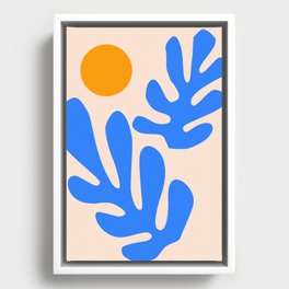 Henri Matisse - Leaves - Blue Framed Canvas