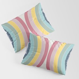 Double semicircles in retro style 2 Pillow Sham