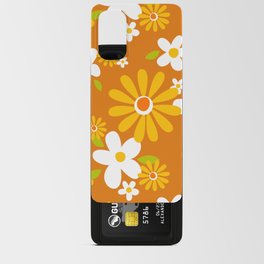 Cute 60s 70s retro flower pattern Android Card Case