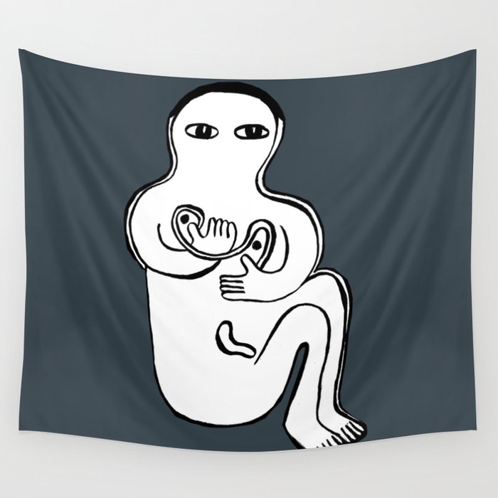 happily Wall Tapestry