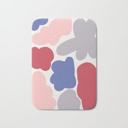Retro abstract forms. Colorful blobs Bath Mat