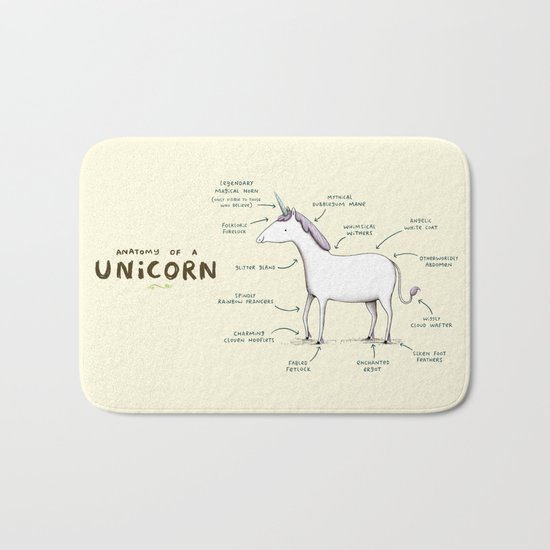 Anatomy of a Unicorn Bath Mat