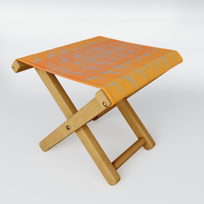 70s Sunset Panton Inspired Retro Space Age Art Folding Stool