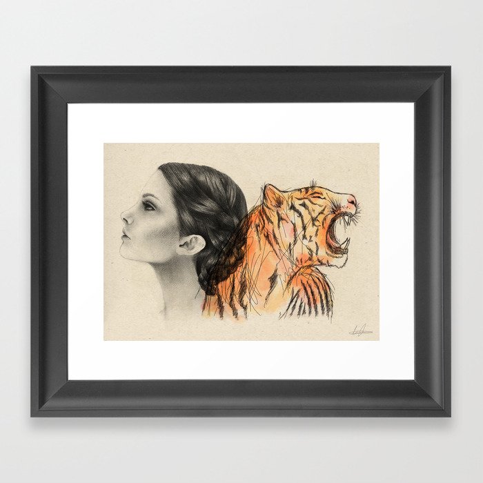 Two Sides of the Crown Framed Art Print