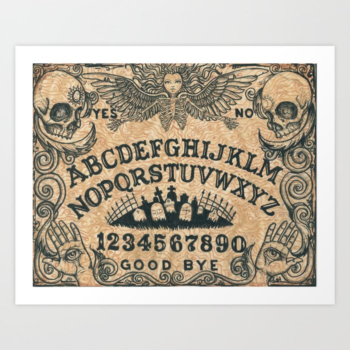 Ouija Board Art Print