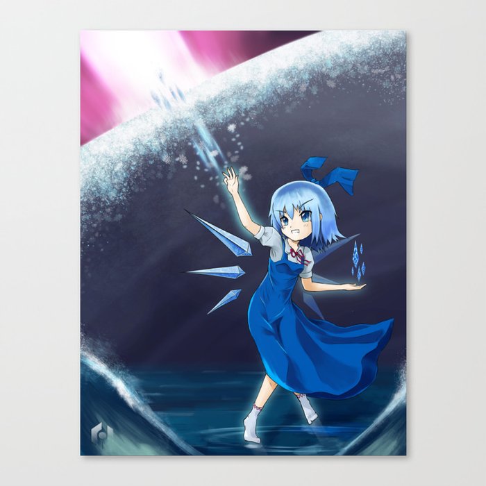 Don't mess with Cirno Canvas Print