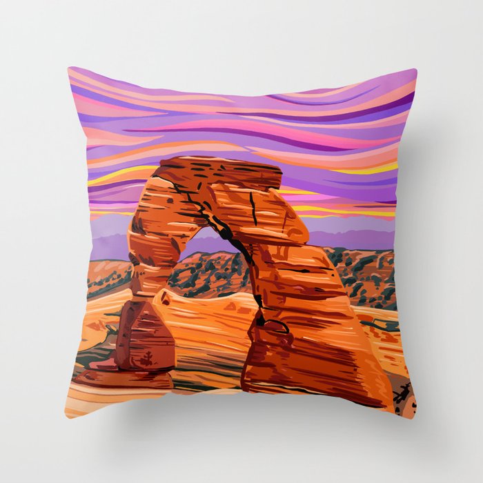 Perfect Purple Haze with Warm Throw Pillow