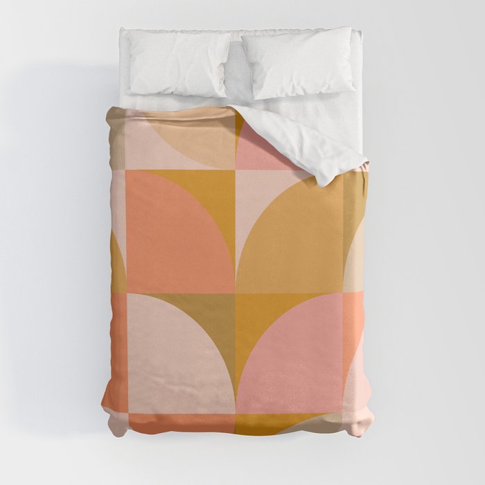 Abstract Sunny Fields Pattern Duvet Cover