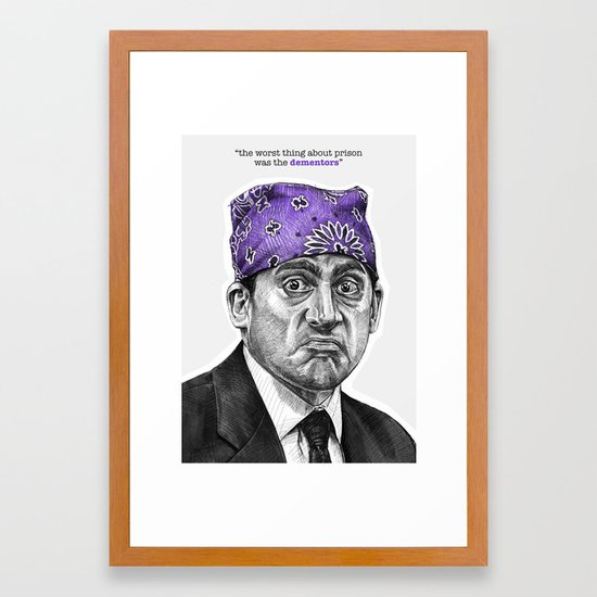 Prison Mike Tv Inspired Art Framed Art Print By Benjohnsonn