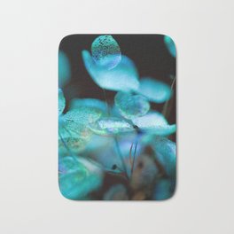  Dried Hydrangea in Blue Winter Colors - Macro Photography Print - Floral Detail Wall Art Bath Mat