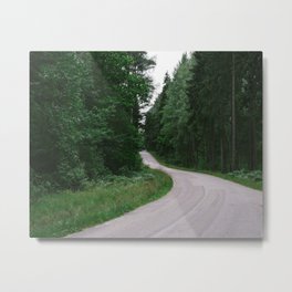 Forest road Metal Print | Landscape, Photo 