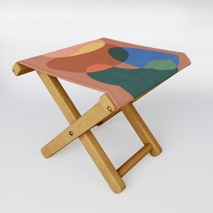 Abstract Shapes Nordic 1 Folding Stool