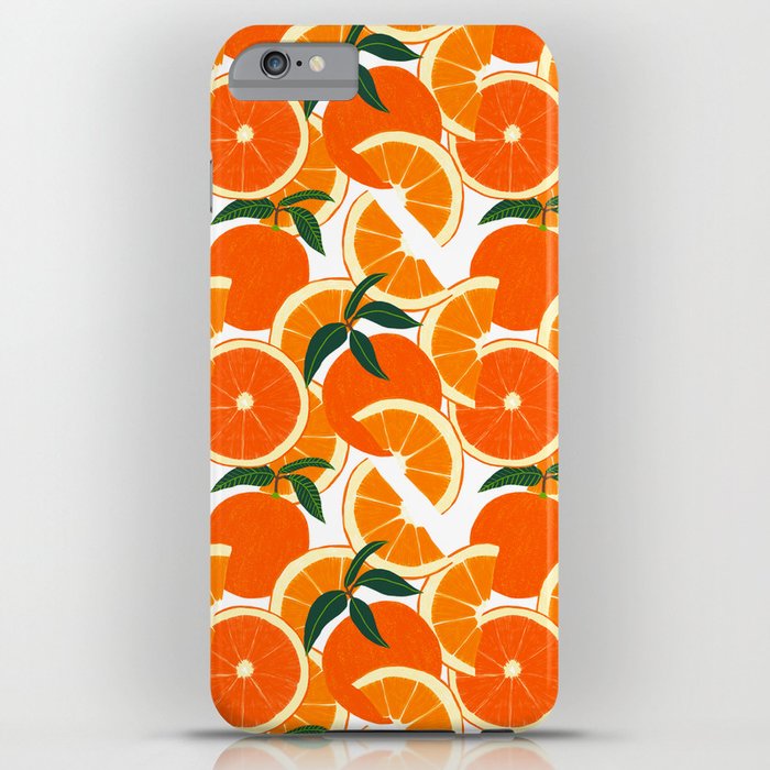 orange harvest - white iphone case
