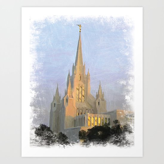 San Diego California Lds Temple Art Print By Brentknudson Society6