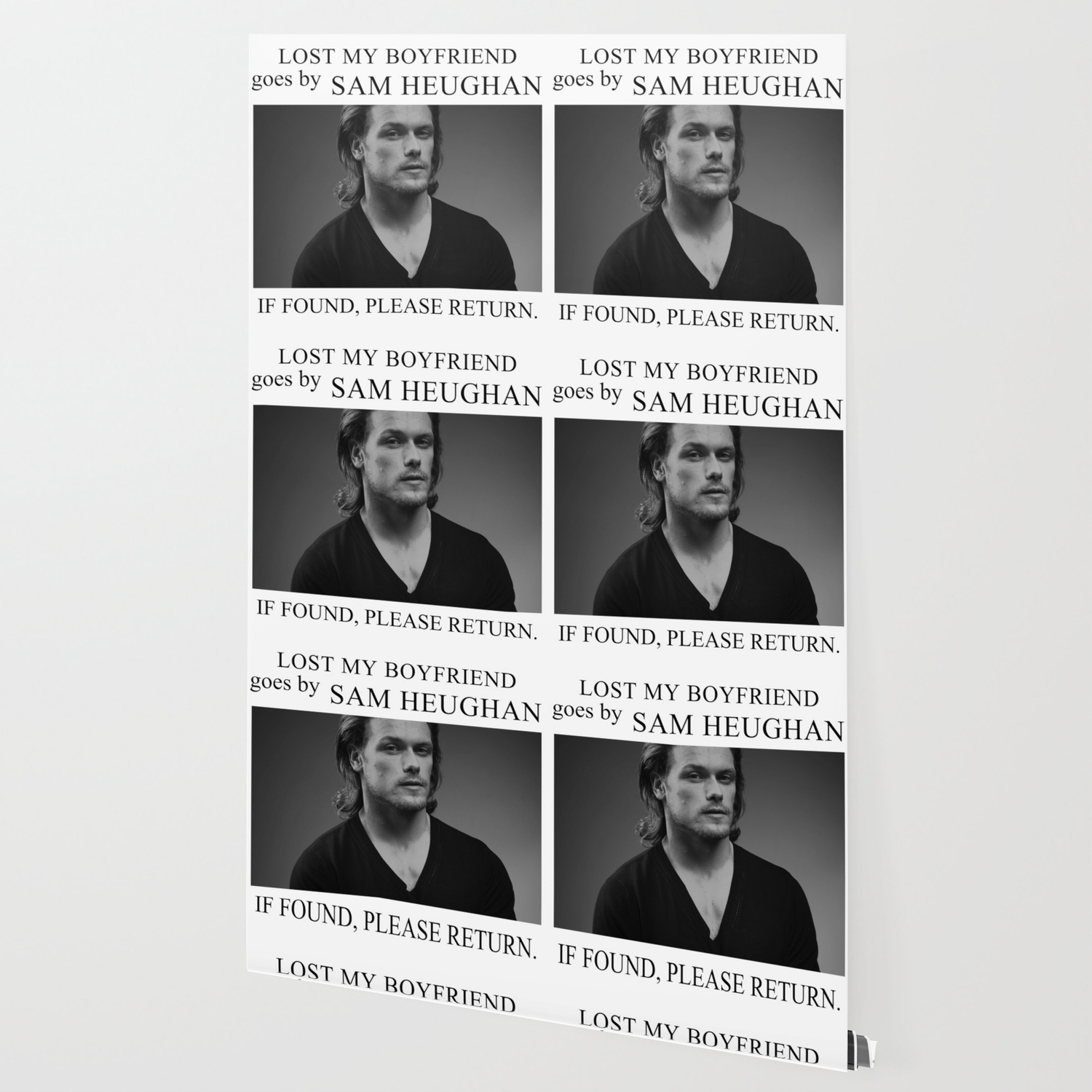 Lost My Boyfriend Sam Heughan Wallpaper By Izmartin Society6