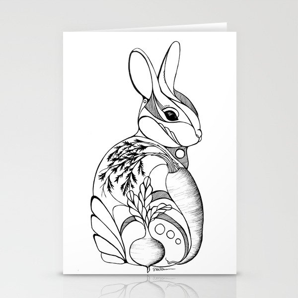 Rabbit Design Stationery Cards