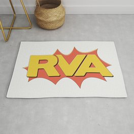 Rva Logo | ' Comic 1 Style ' Rug | Richmondvacomic, Richmondsymbol, City, Richmondva, Digital, Comic, Rva, Vector, Richmondvirginiasymbol, State 