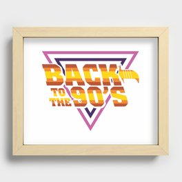 Back To The 90s Retro Recessed Framed Print