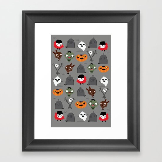 Not that spooky halloween Framed Art Print