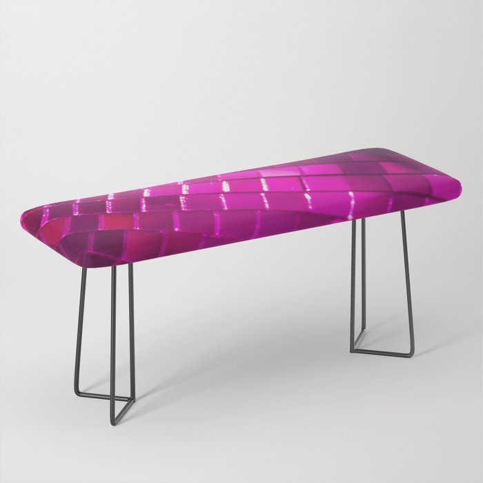 Purple Disco Ball  Bench