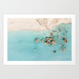 Ocean Print, Aerial Beach Print, Minimalist Beach Print, Wall Decor, Beach Photography, Bondi Beach Print Art Print