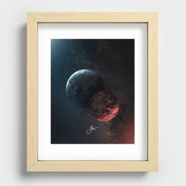 Collision Recessed Framed Print