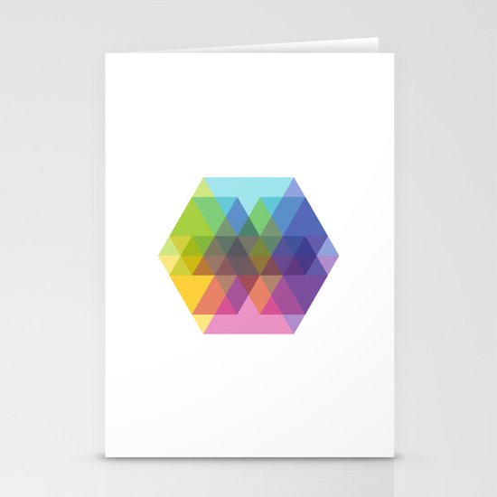 Fig. 040 Hexagon Shapes Stationery Cards