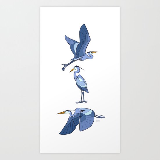 Heron Art Print