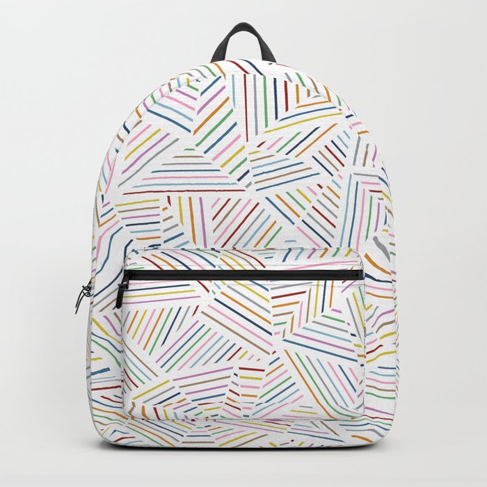 Abstraction Linear Rainbow Backpack