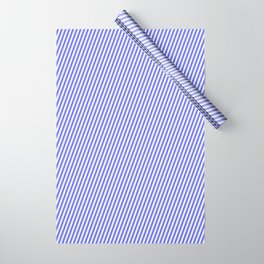 [ Thumbnail: Medium Slate Blue & Light Cyan Colored Pattern of Stripes Wrapping Paper ]