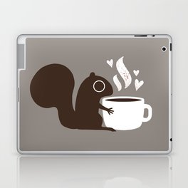 Squirrel Coffee Lover | Cute Woodland Animal Laptop Skin
