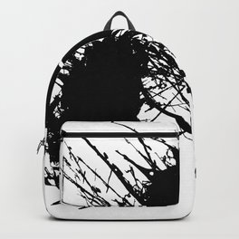 Form Out Of Chaos - Black and white conceptual abstract Backpack