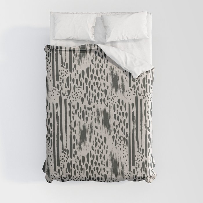 Abstract Animal Prints of Leopard, Cheetah, and Zebra - Oh, my! Duvet Cover