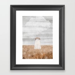 There's a Ghost in the Meadow Framed Art Print