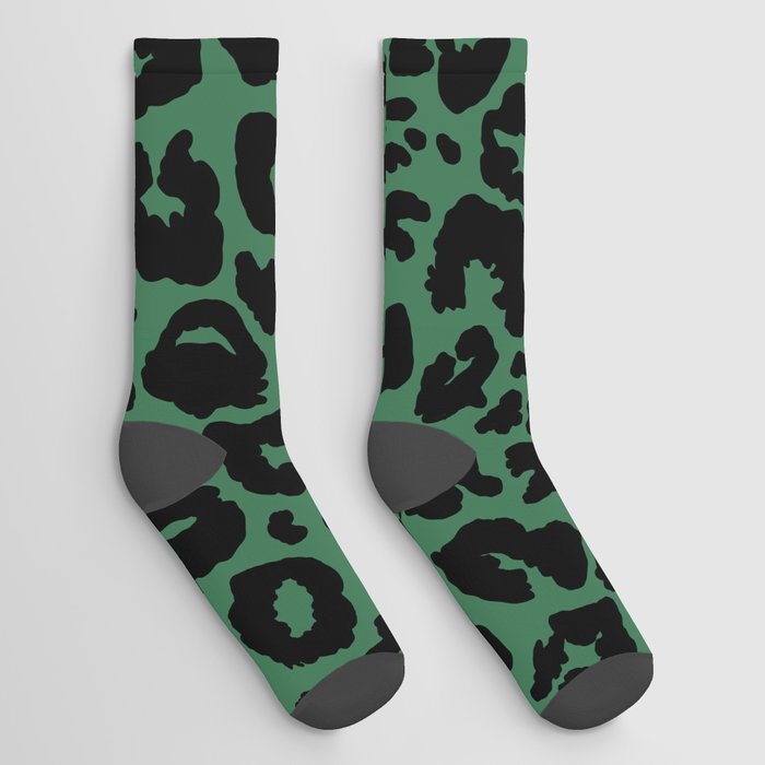 Leopard_green Socks