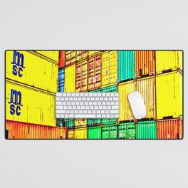 Colorful containers series C Desk Mat
