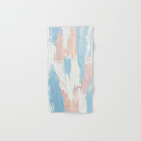 Pink and Blue Abstract Hand & Bath Towel