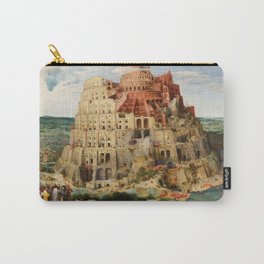 Pieter Brueghel the Elder The Tower of Babel enhanced with artificial intelligence Carry-All Pouch