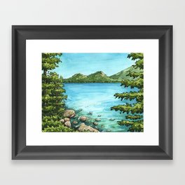Jordan Pond in Acadia National Park Framed Art Print