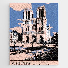  Visit Paris The Notre-Dame Cathedral Jigsaw Puzzle