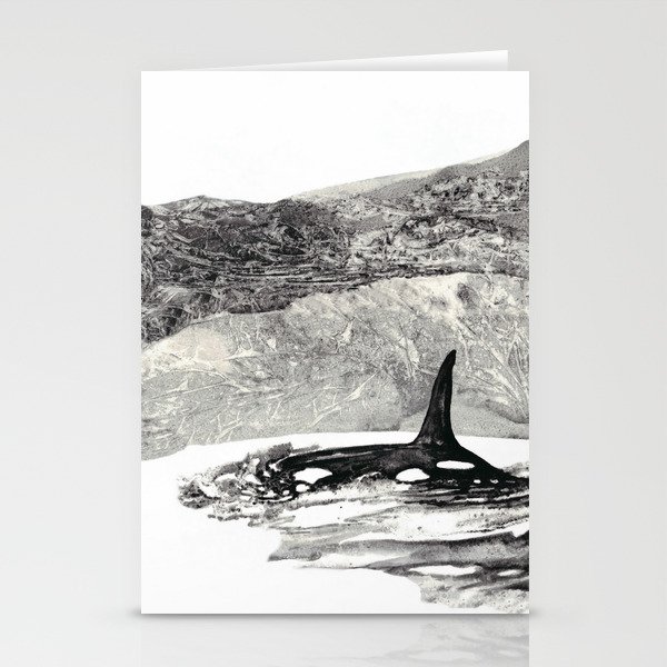 Orca Whale, Arctic Stationery Cards
