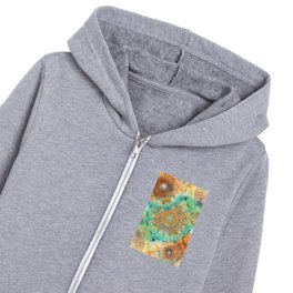 Time Benders - Abstract Colorful Mandala Art Kids Zip Hoodie