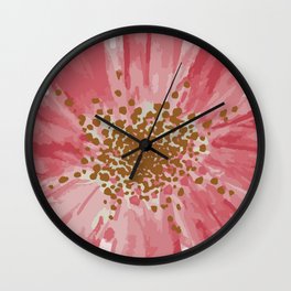 Flower Dots Wall Clock